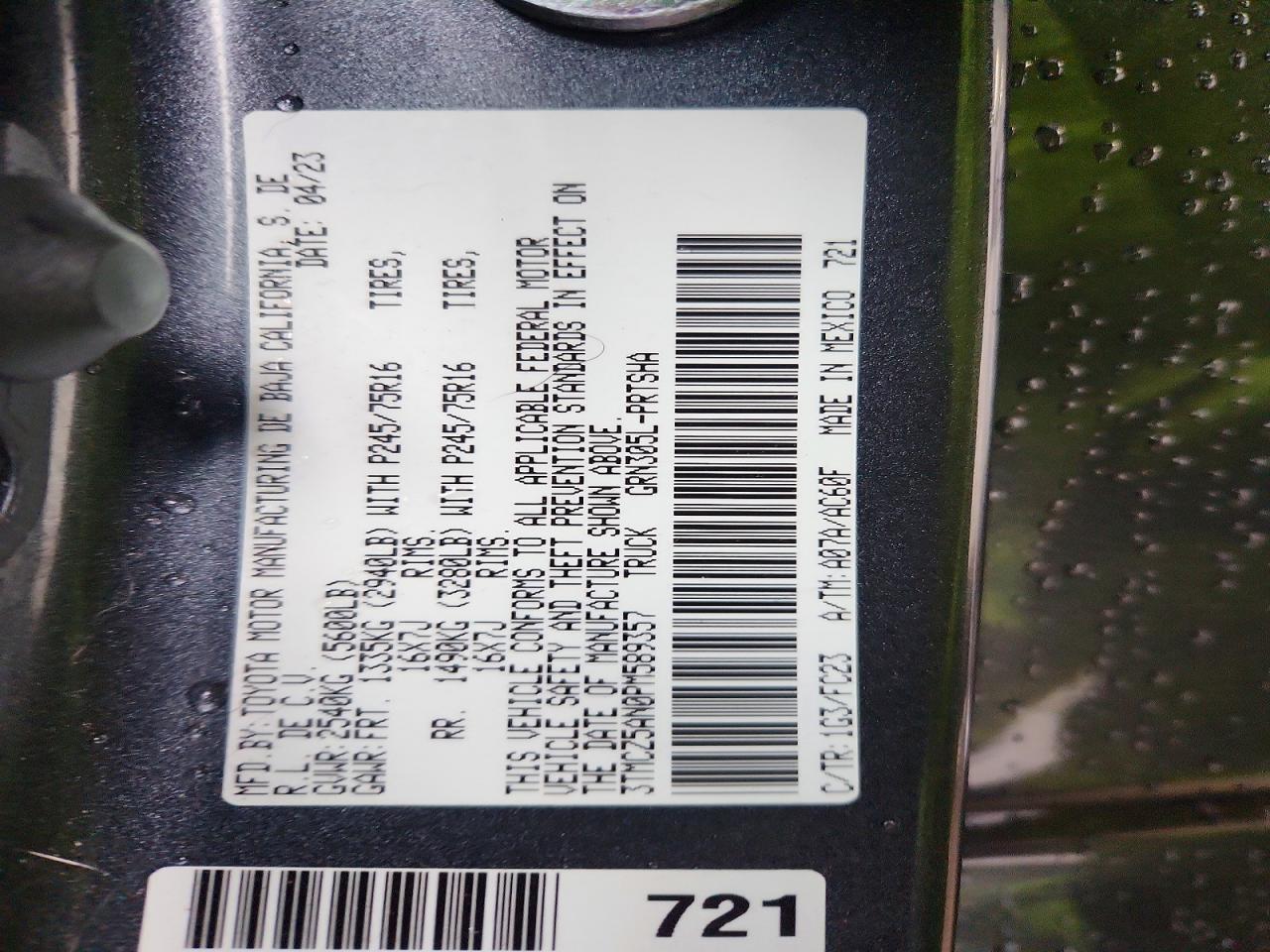 2023 Toyota Tacoma SR5 V6