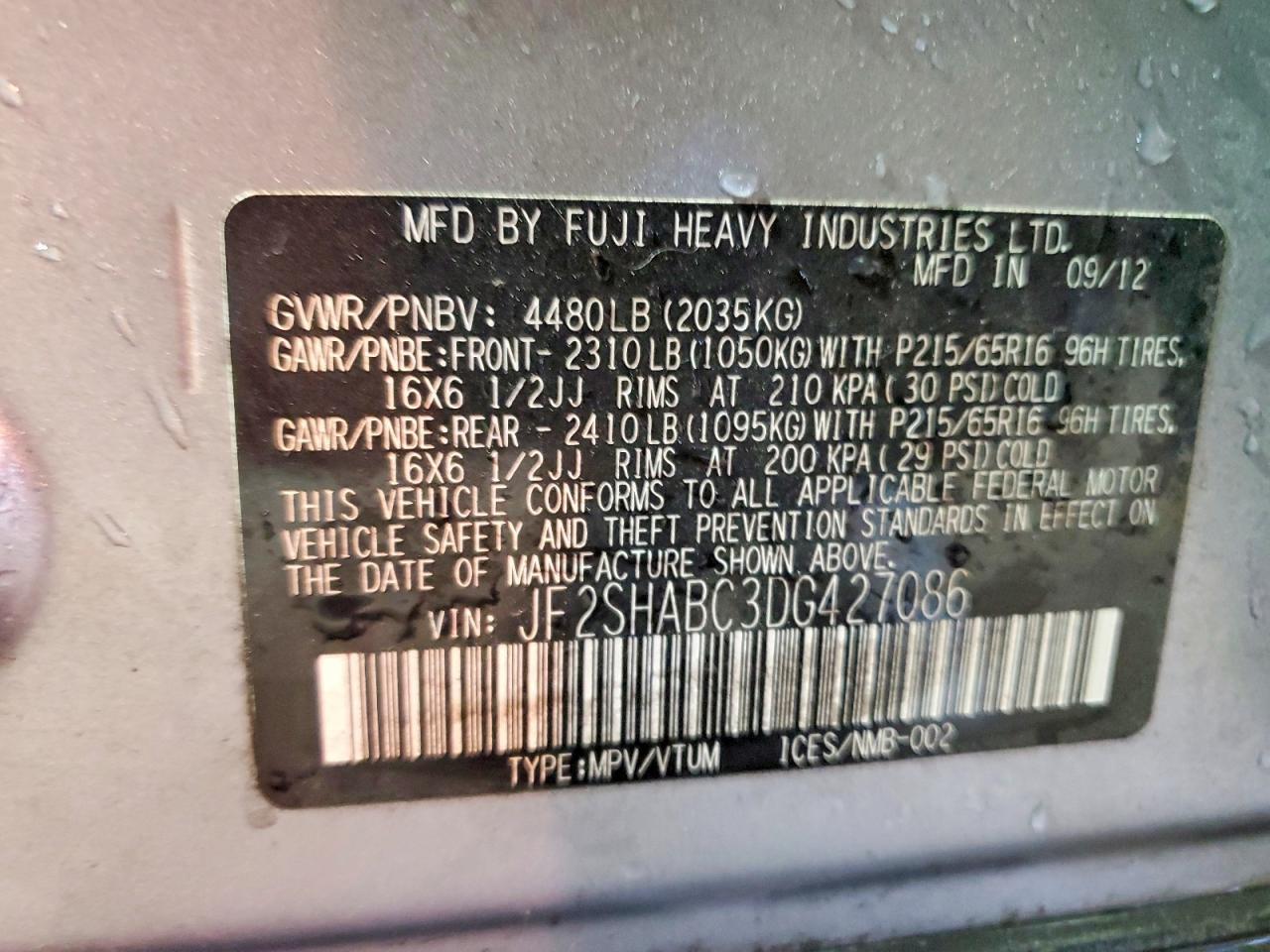 2013 Subaru Forester 2.5x