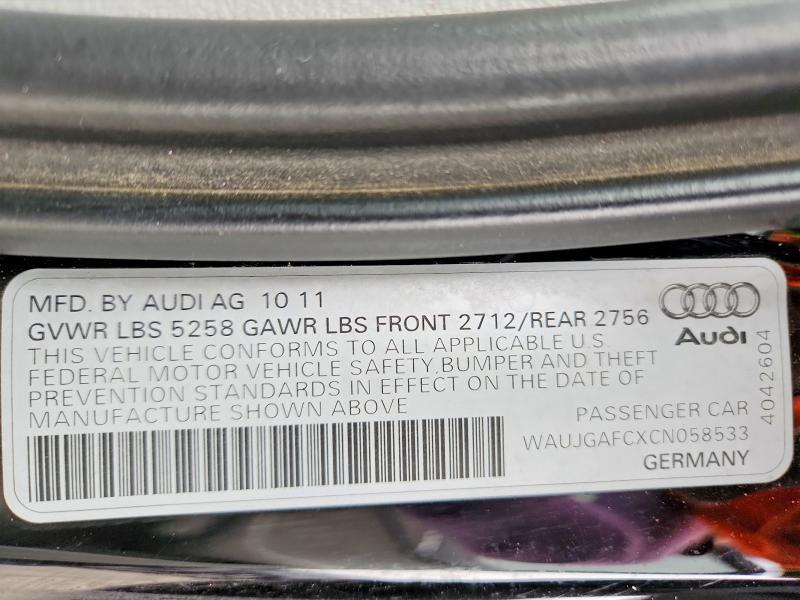 2012 Audi A6 Prestige