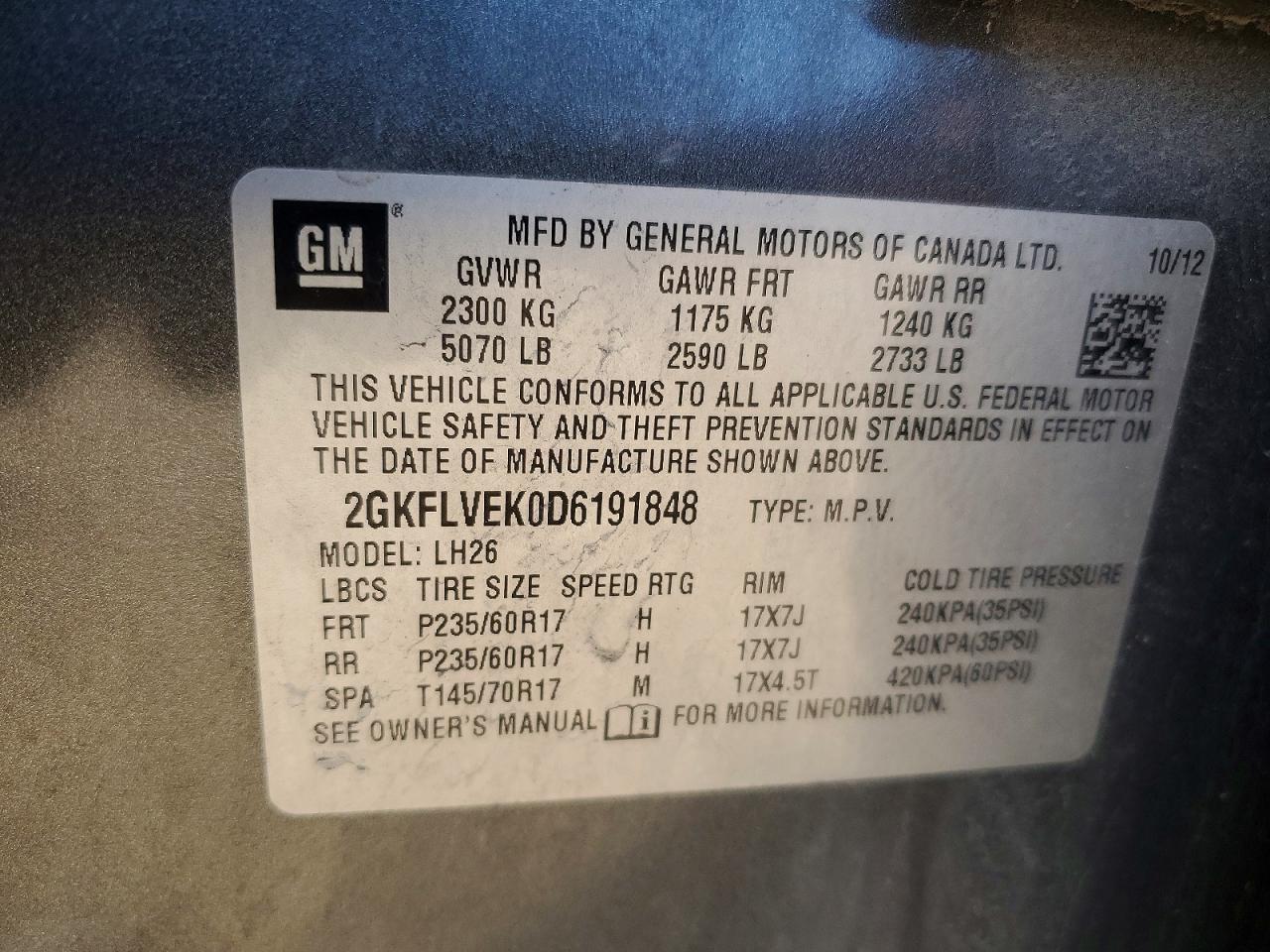2013 GMC Terrain slt