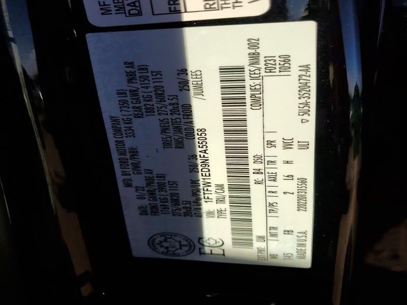 2022 Ford F150 Supercrew