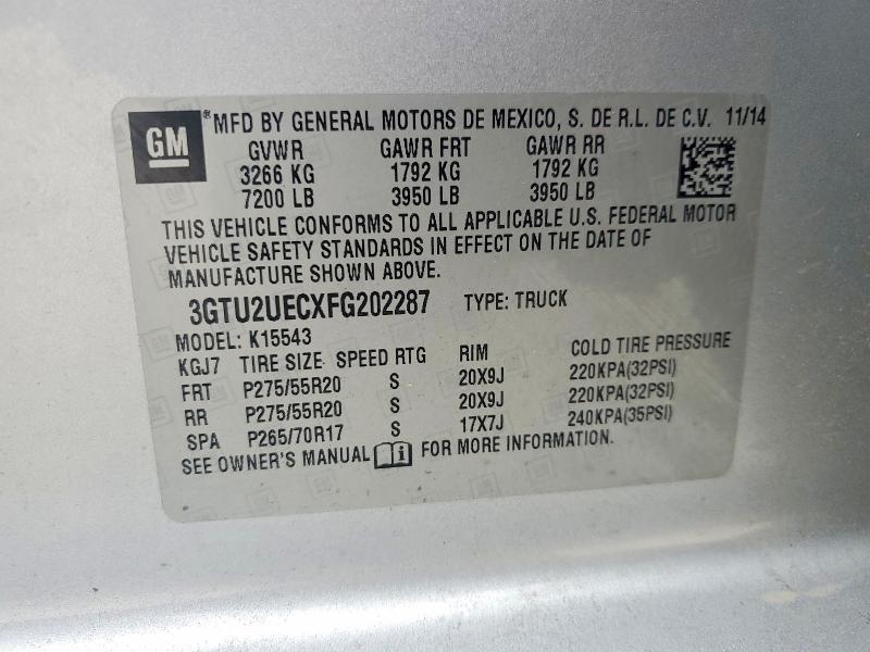 2015 GMC Sierra K1500 sle