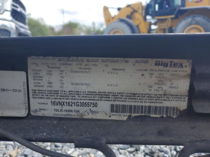 2016 Big Tex 70LR-16BK-GA Utility Trailer