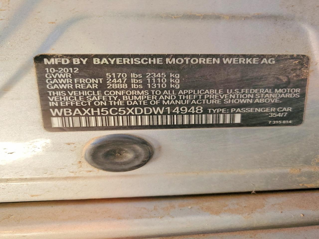 2013 BMW 528 xi