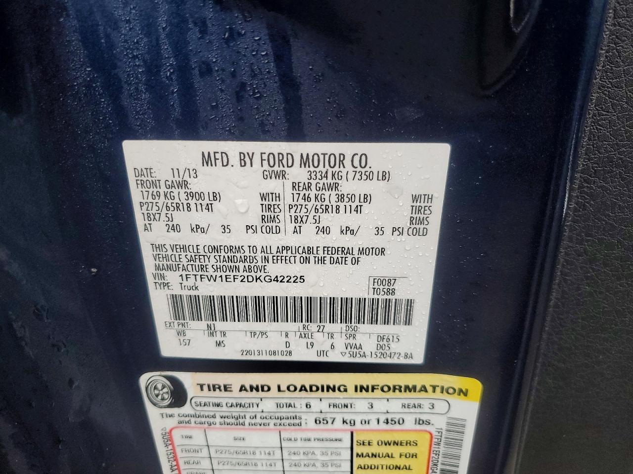 2013 Ford F150 Supercrew