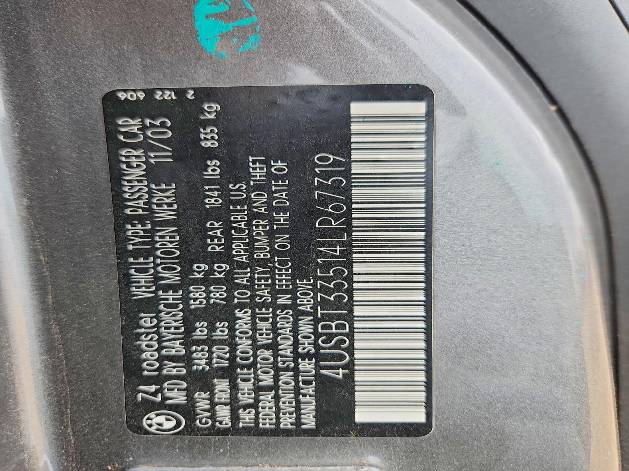 2004 BMW Z4 2.5