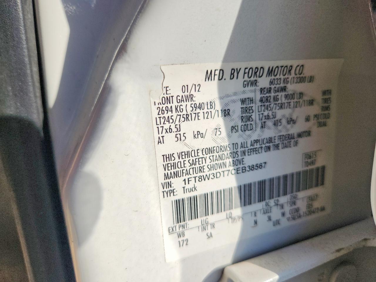 2012 Ford F350 Super Duty