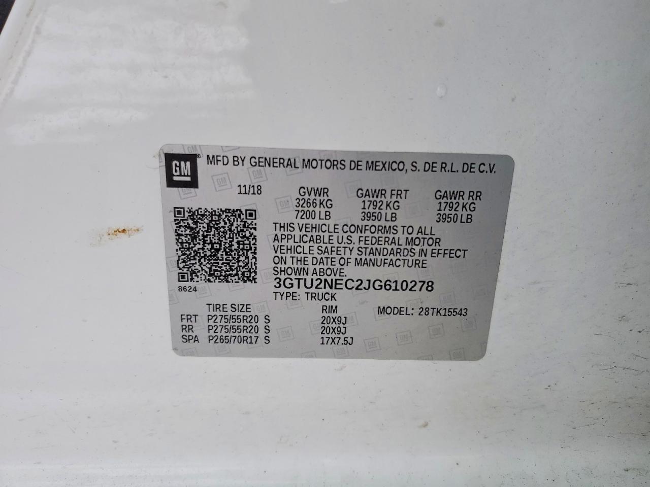 2018 GMC Sierra K1500 SLT