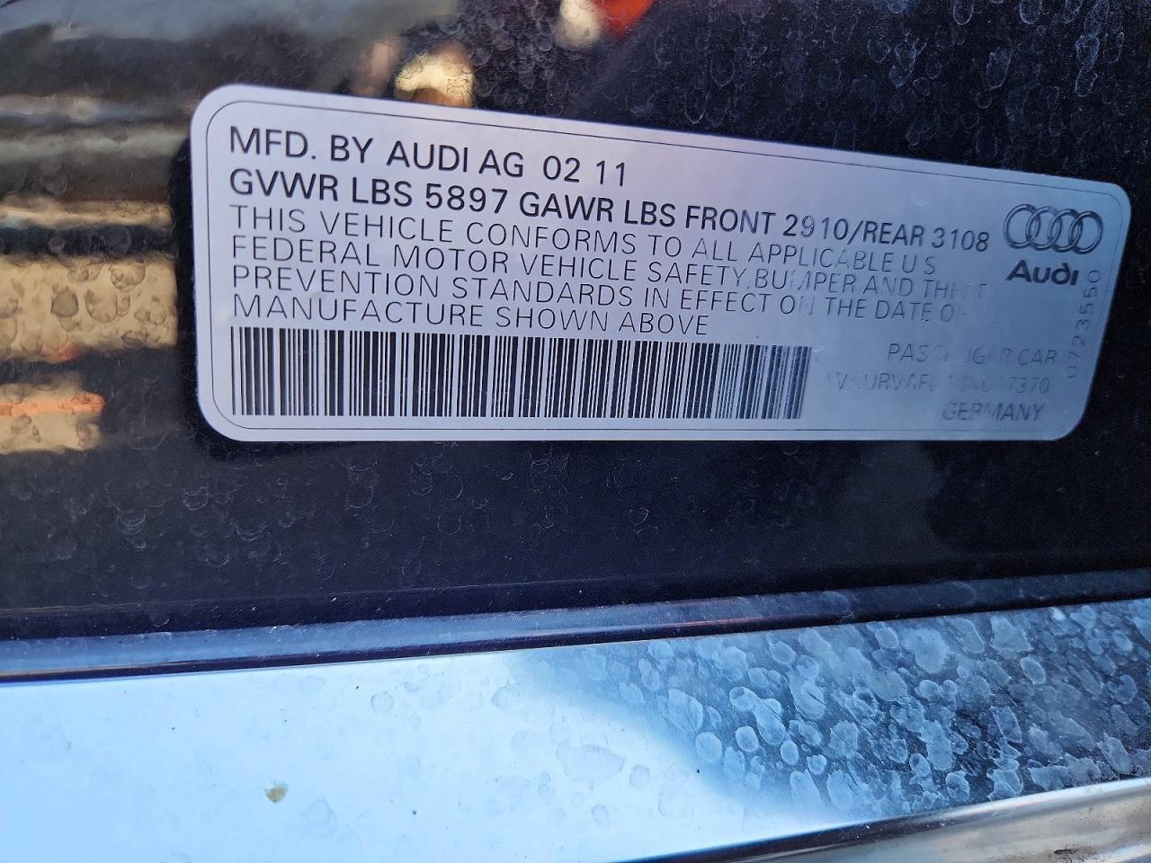 2011 Audi A8 l Quattro