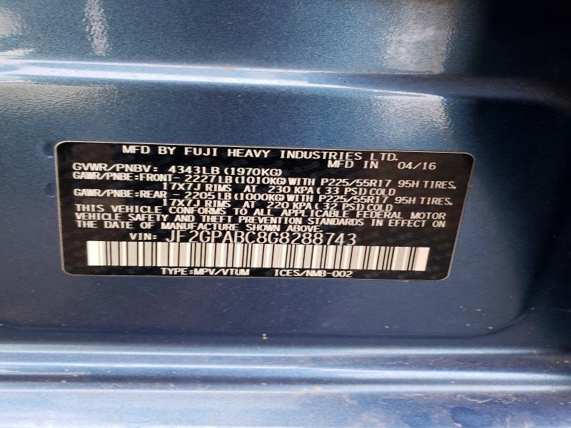 2016 Subaru Crosstrek Premium