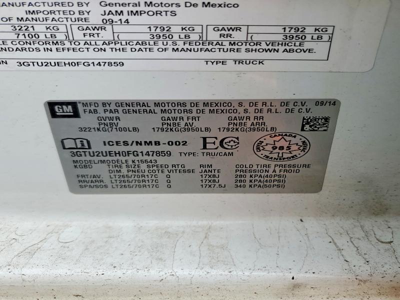 2015 GMC Sierra K1500 SLE