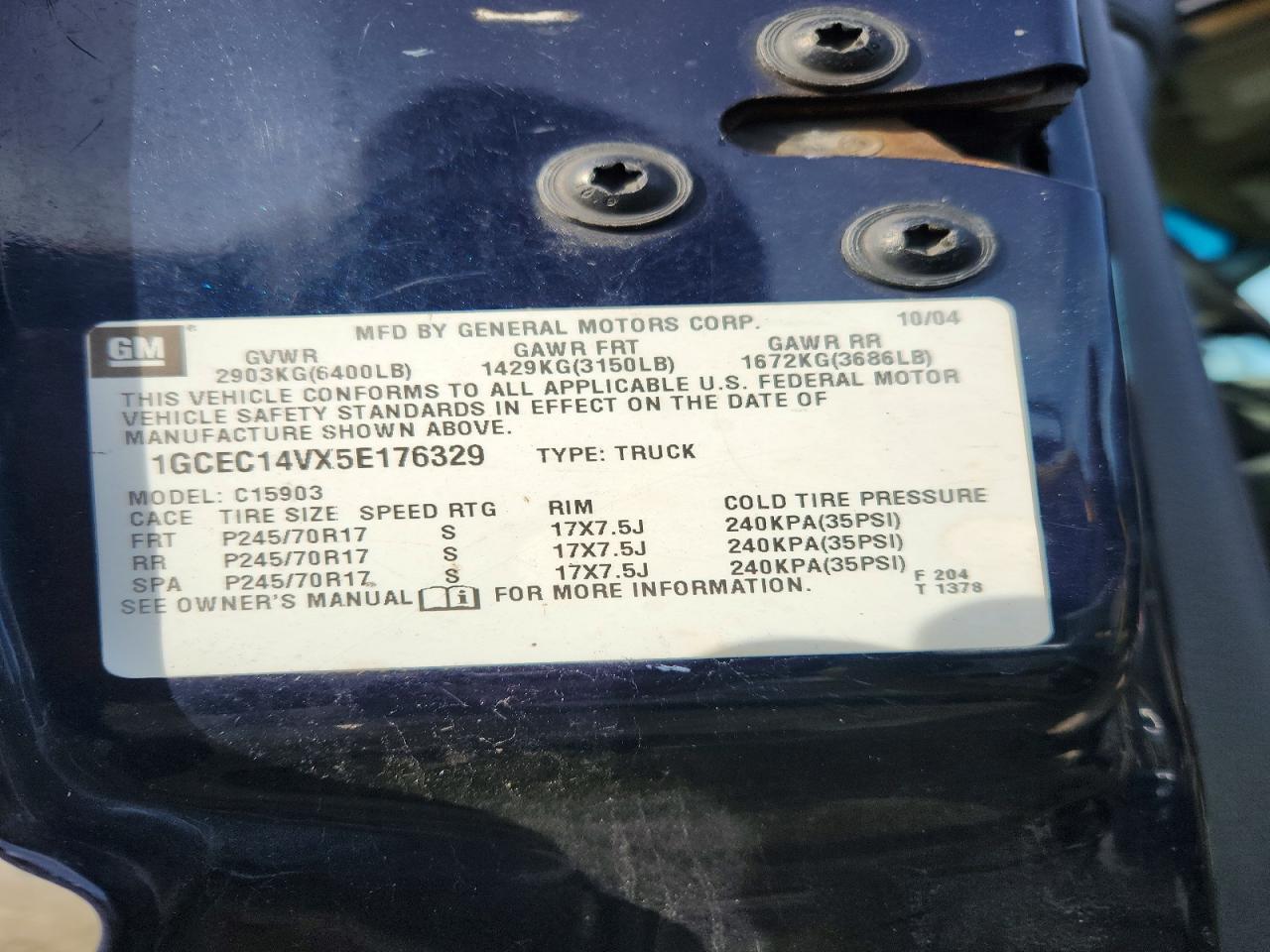 2005 Chevrolet Silverado C1500