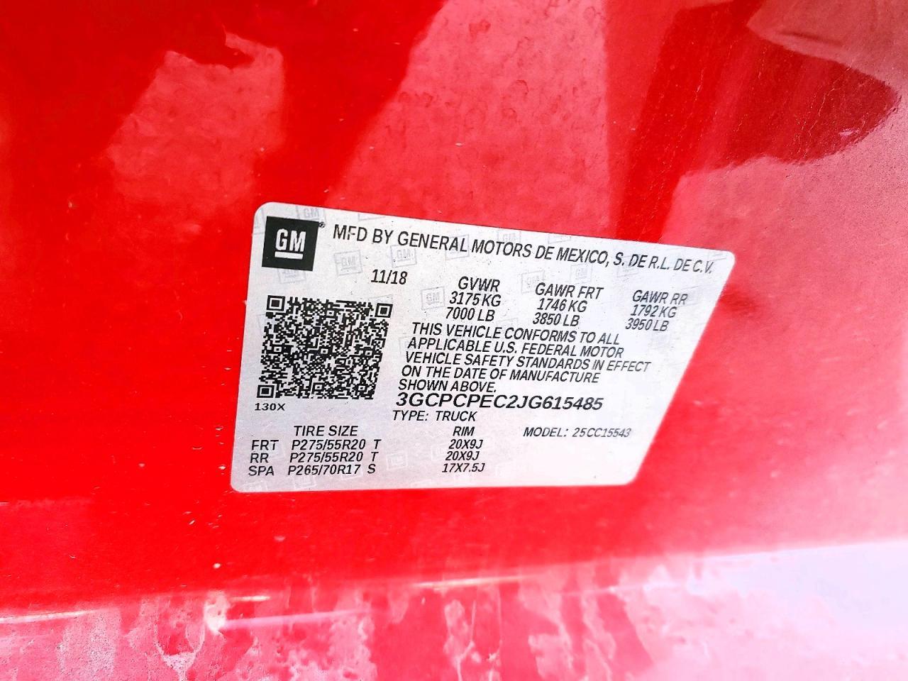 2018 Chevrolet Silverado C1500 Custom