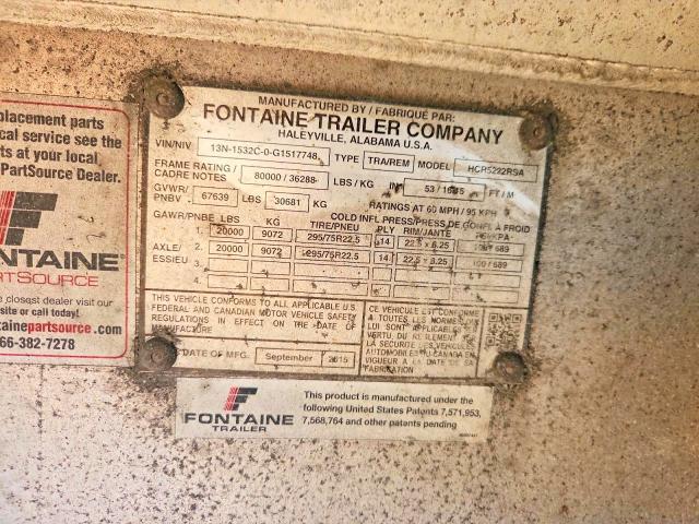 2016 Fontaine 2015 Fontaine TRAILREEN)-Flatbed Trailer