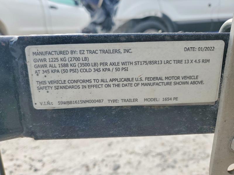2022 Ezgo Boat Trailer