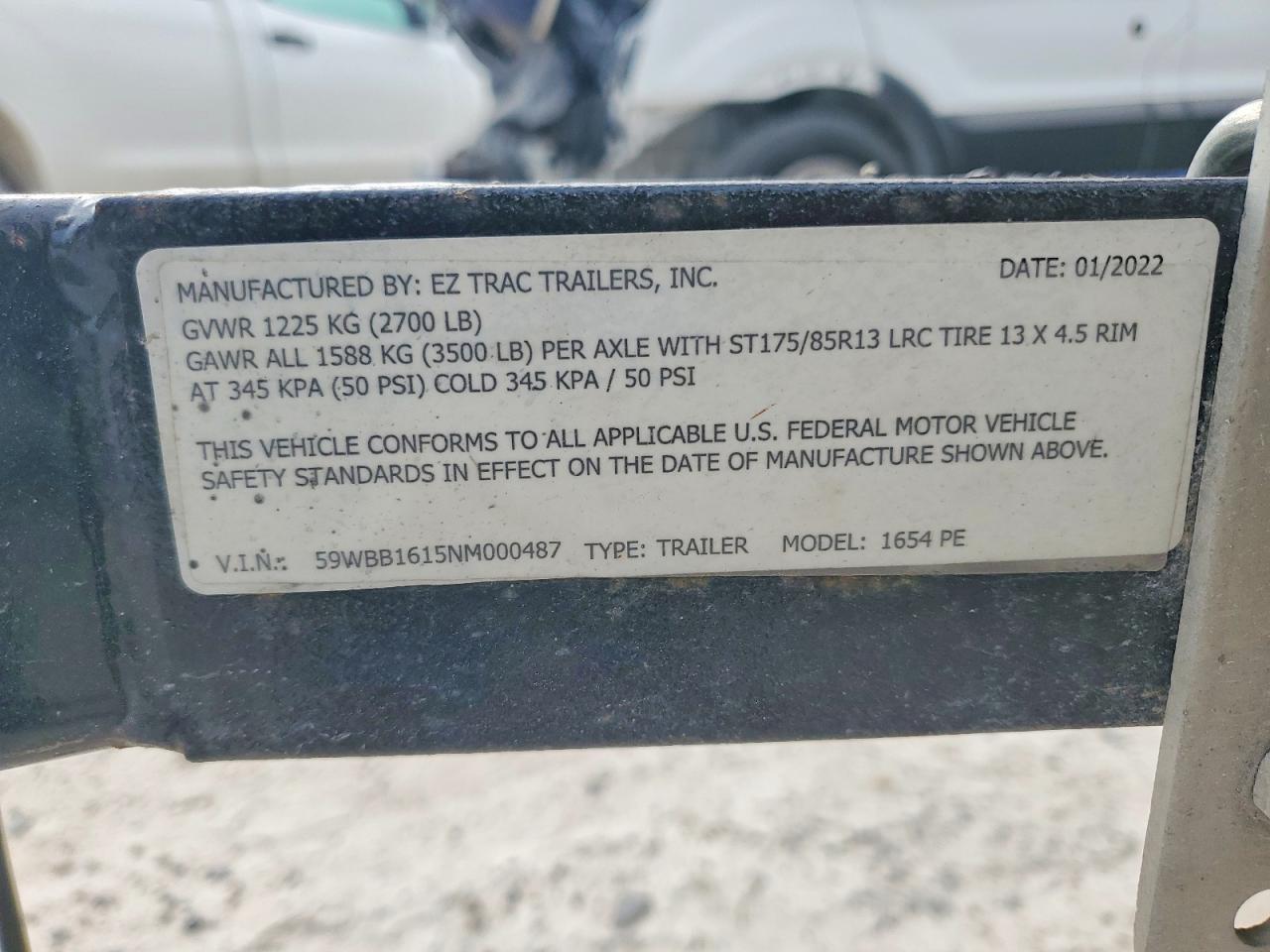 2022 Ezgo Boat Trailer