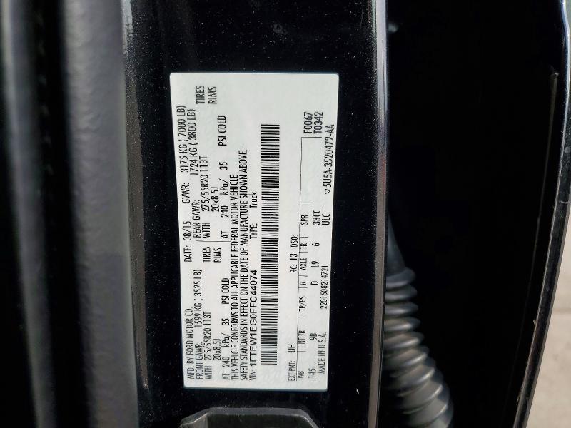 2015 Ford F150 Supercrew