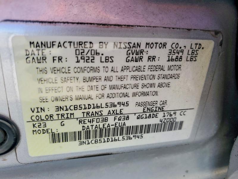 2006 Nissan Sentra 1.8