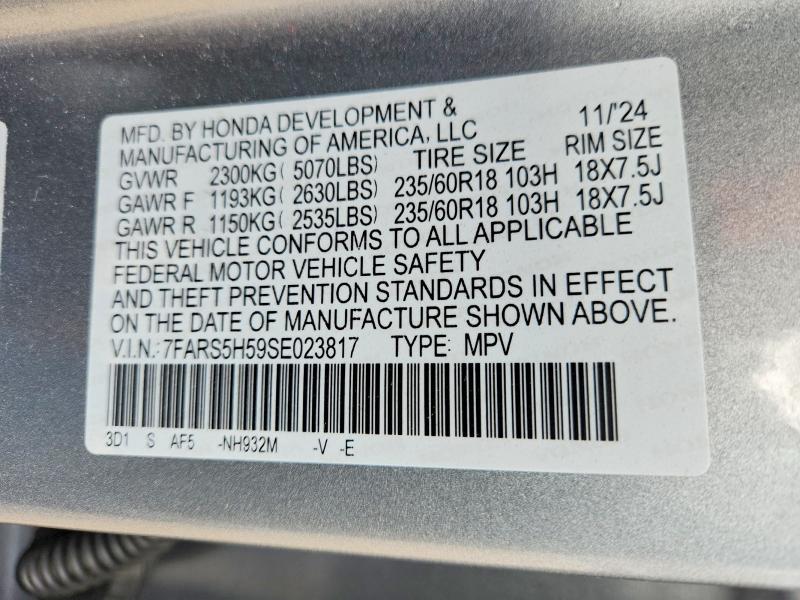 2025 Honda Cr-v Sport