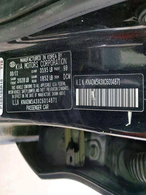 2012 KIA Rio 5-door lx