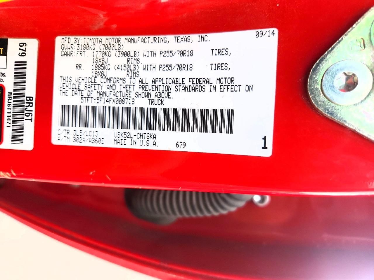 2015 Toyota Tundra SR