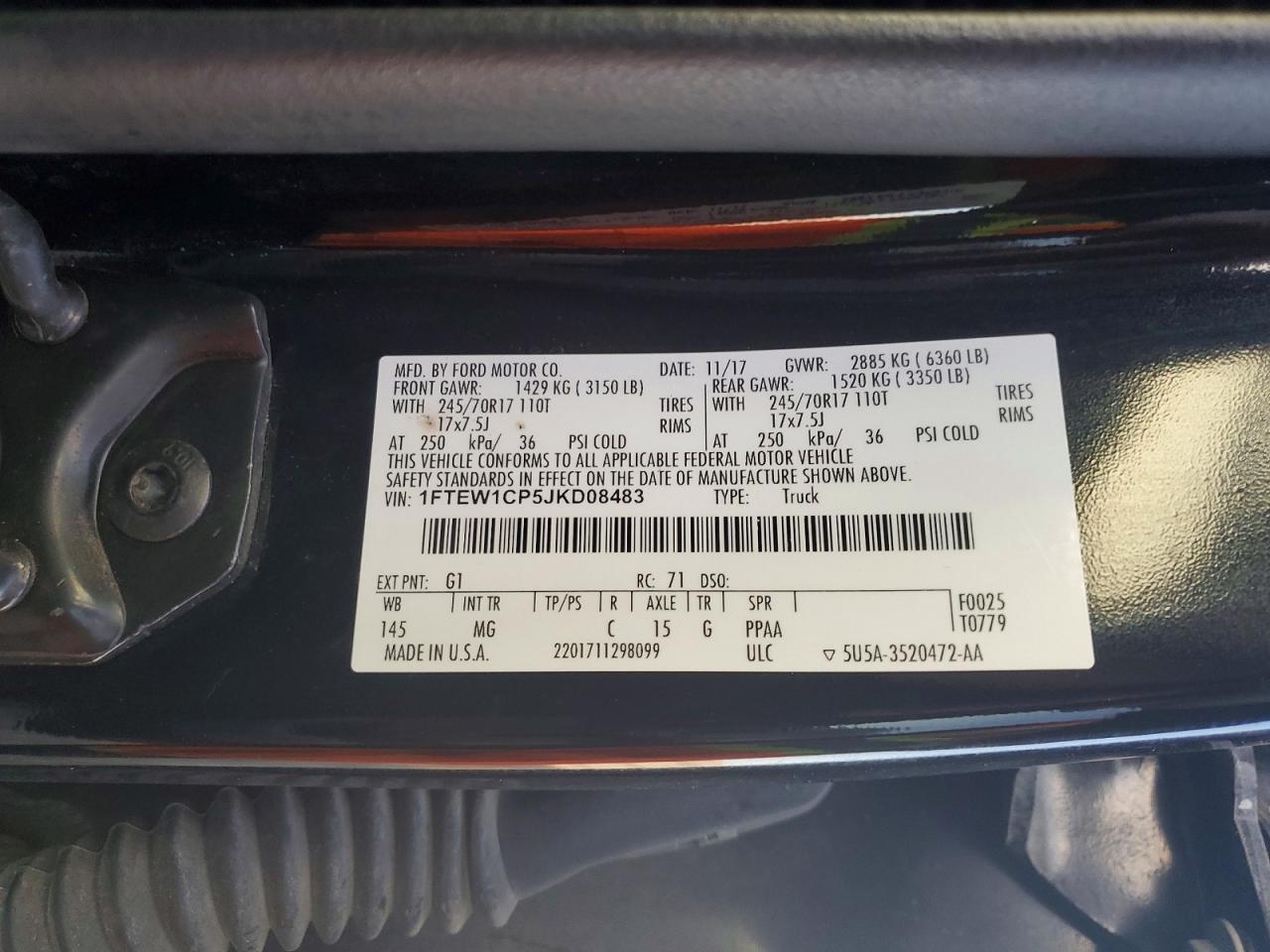 2018 Ford F150 Supercrew