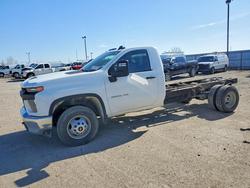 Salvage trucks for sale at Indianapolis, IN auction: 2022 Chevrolet Silverado HD Truck Cab AND Chassis