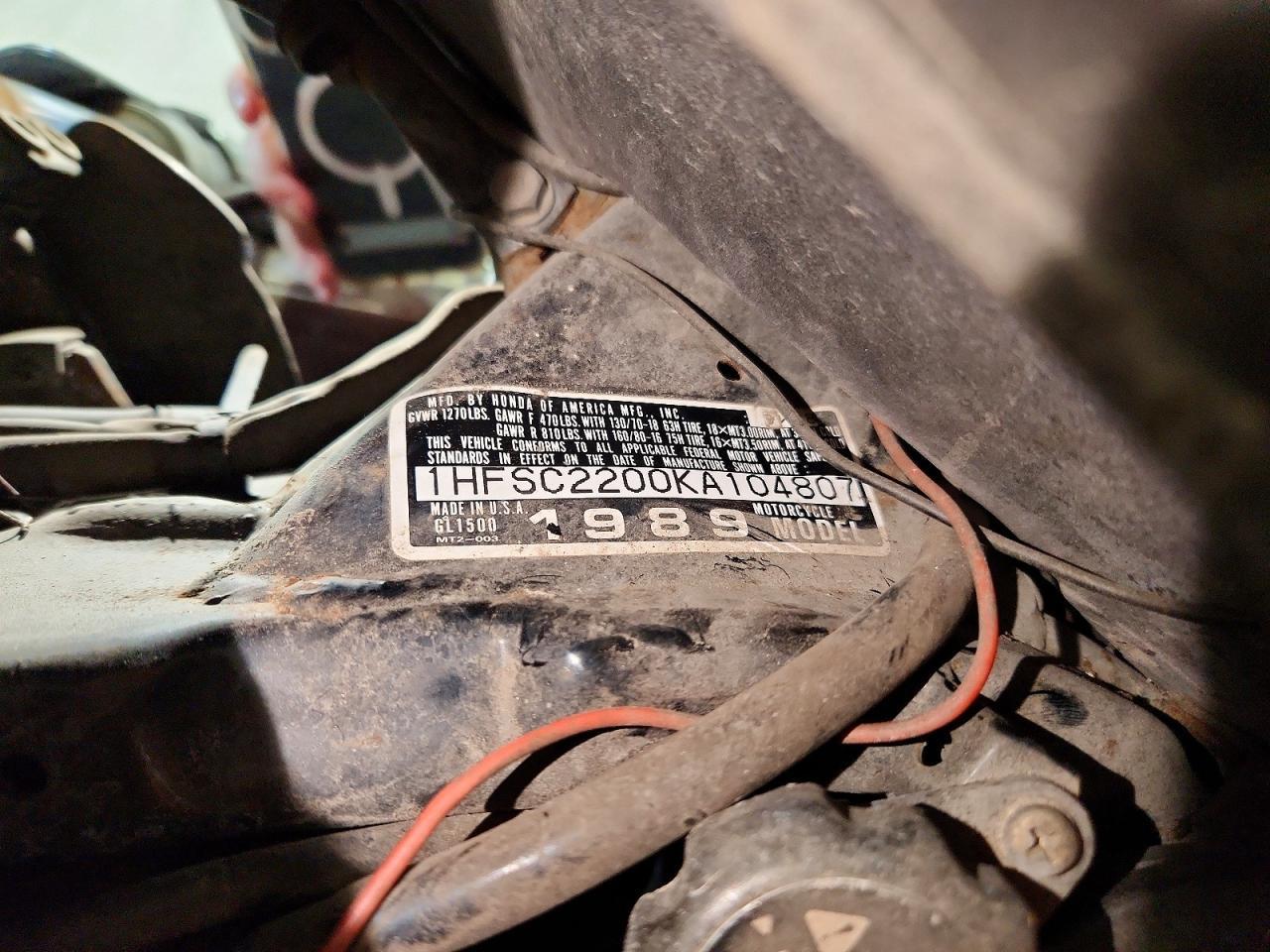 1989 Honda GL1500
