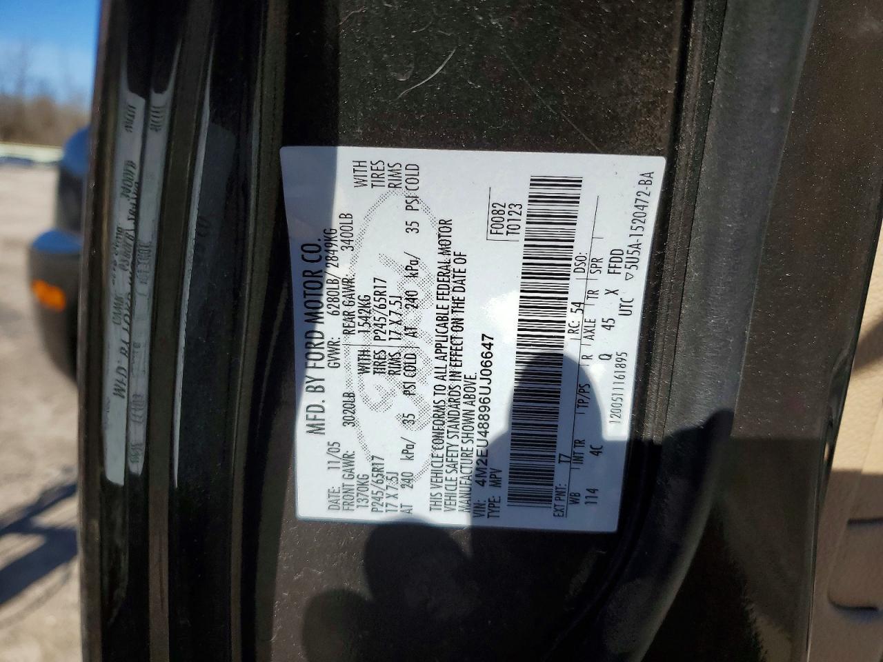 2006 Mercury Mountaineer Premier