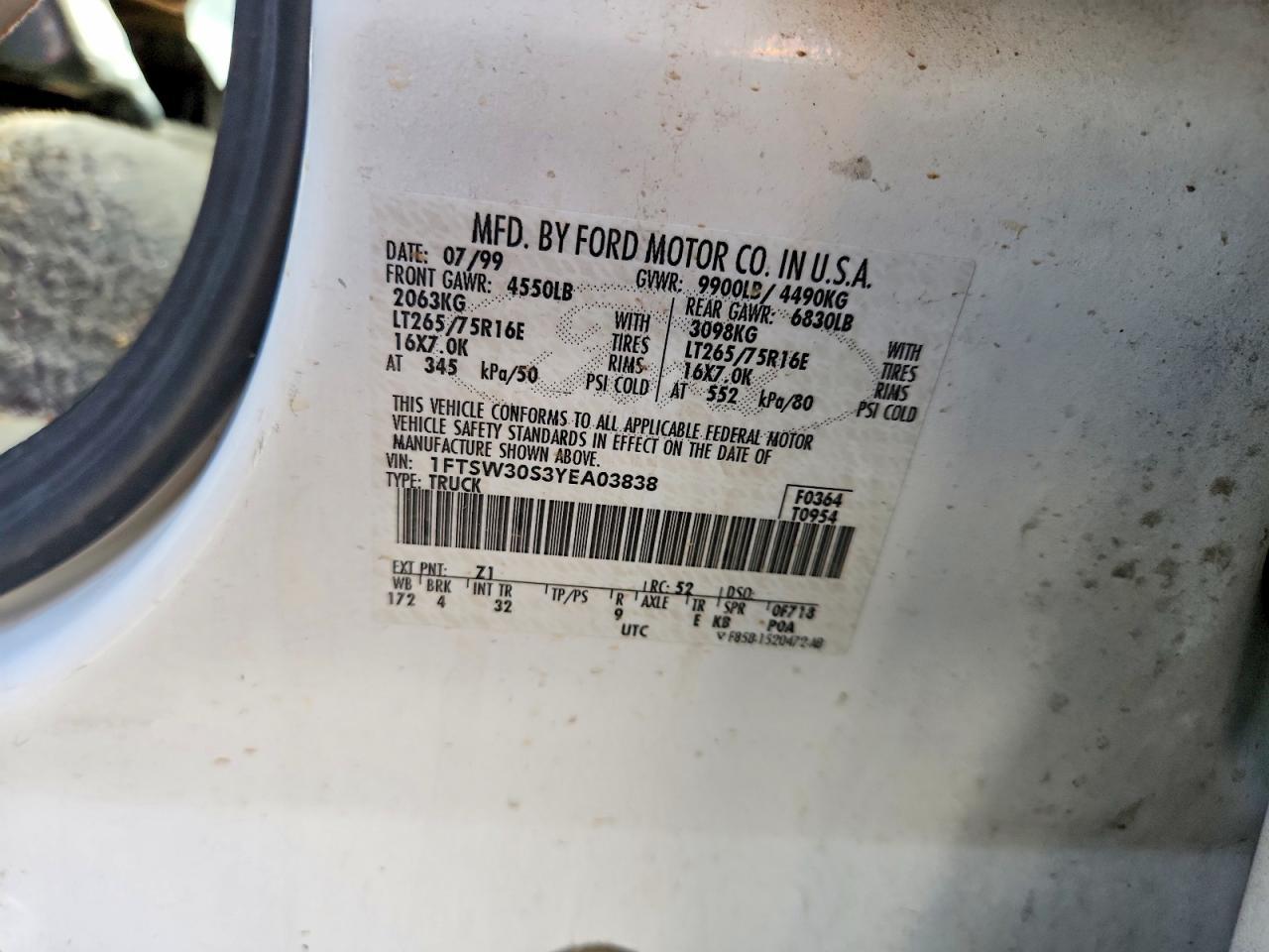 2000 Ford F350 SRW Super Duty