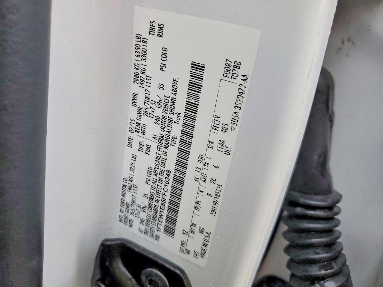 2015 Ford F150 Supercrew