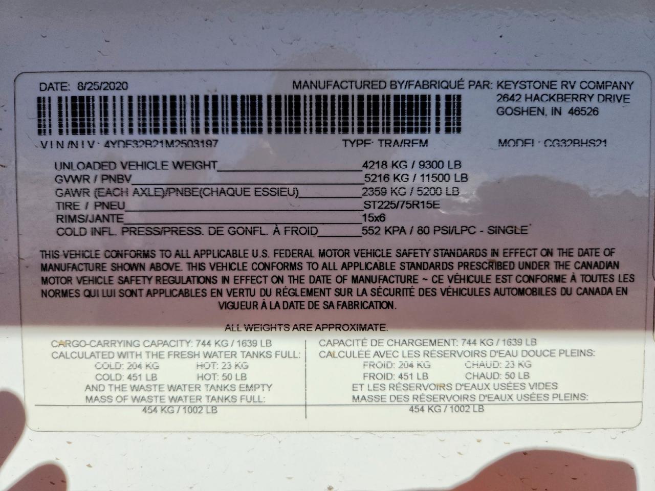 2021 Keystone Keystone