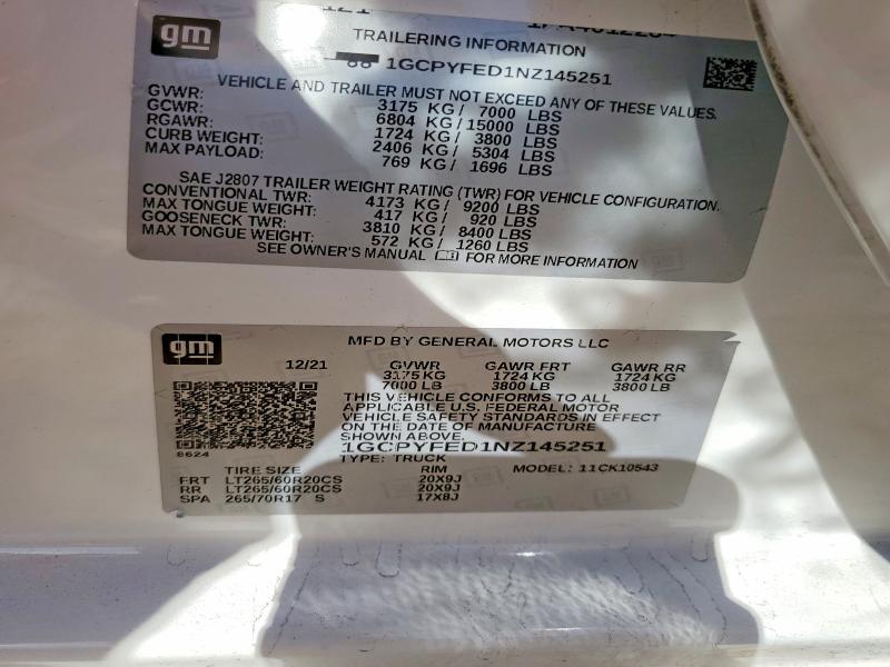 2022 Chevrolet Silverado LTD K1500 LT Trail Boss