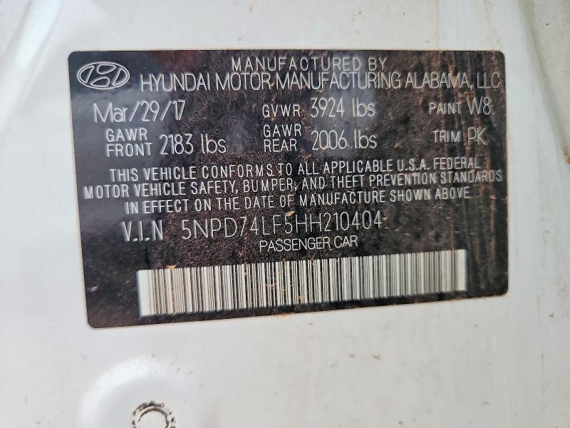 2017 Hyundai Elantra se