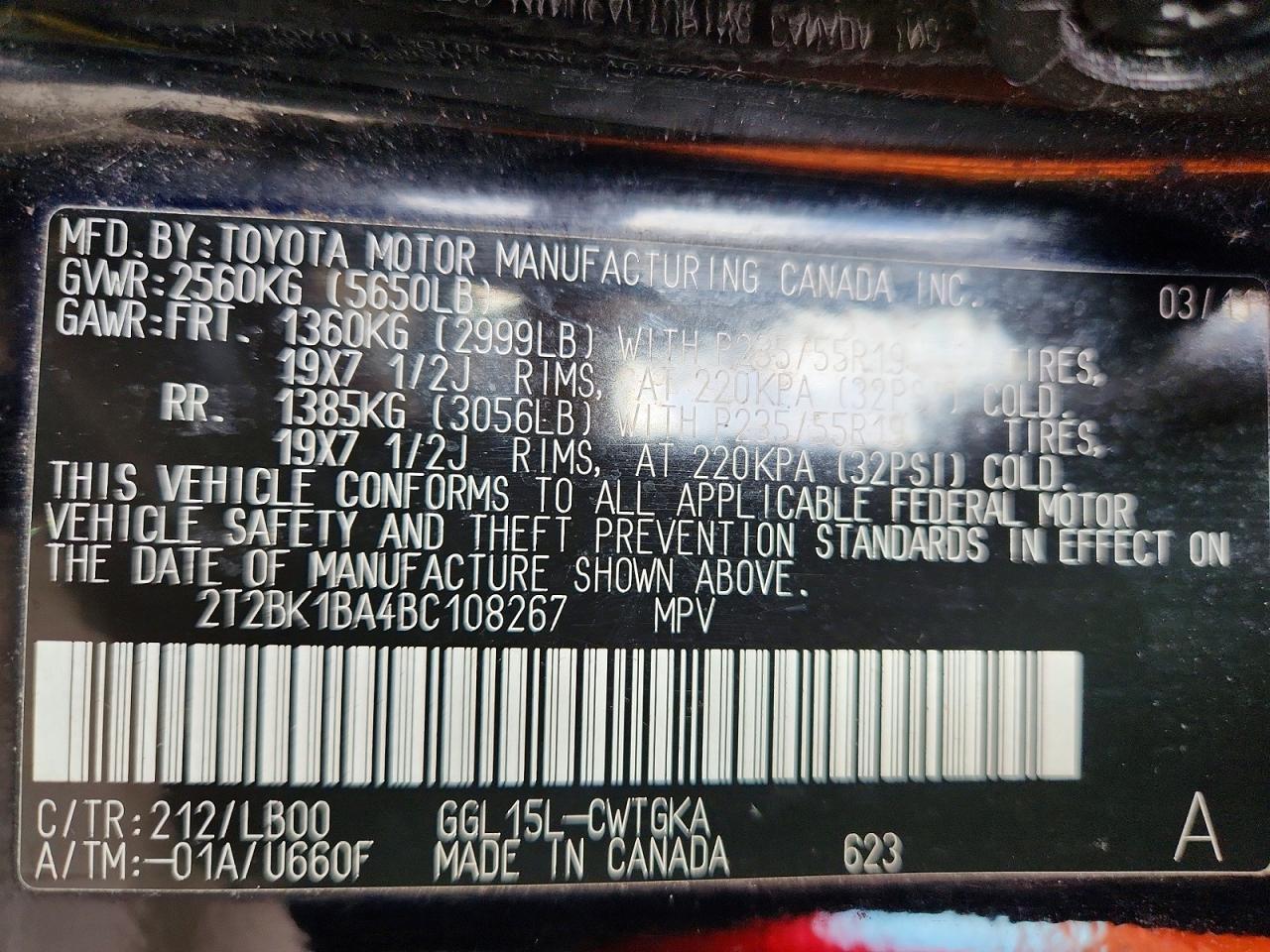 2011 Lexus Rx 350 Base