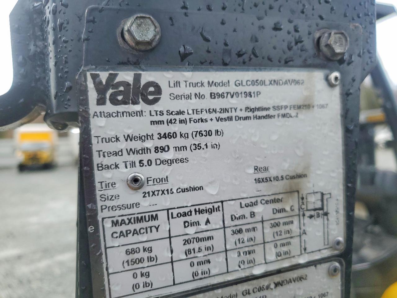 2016 Yale Forklift