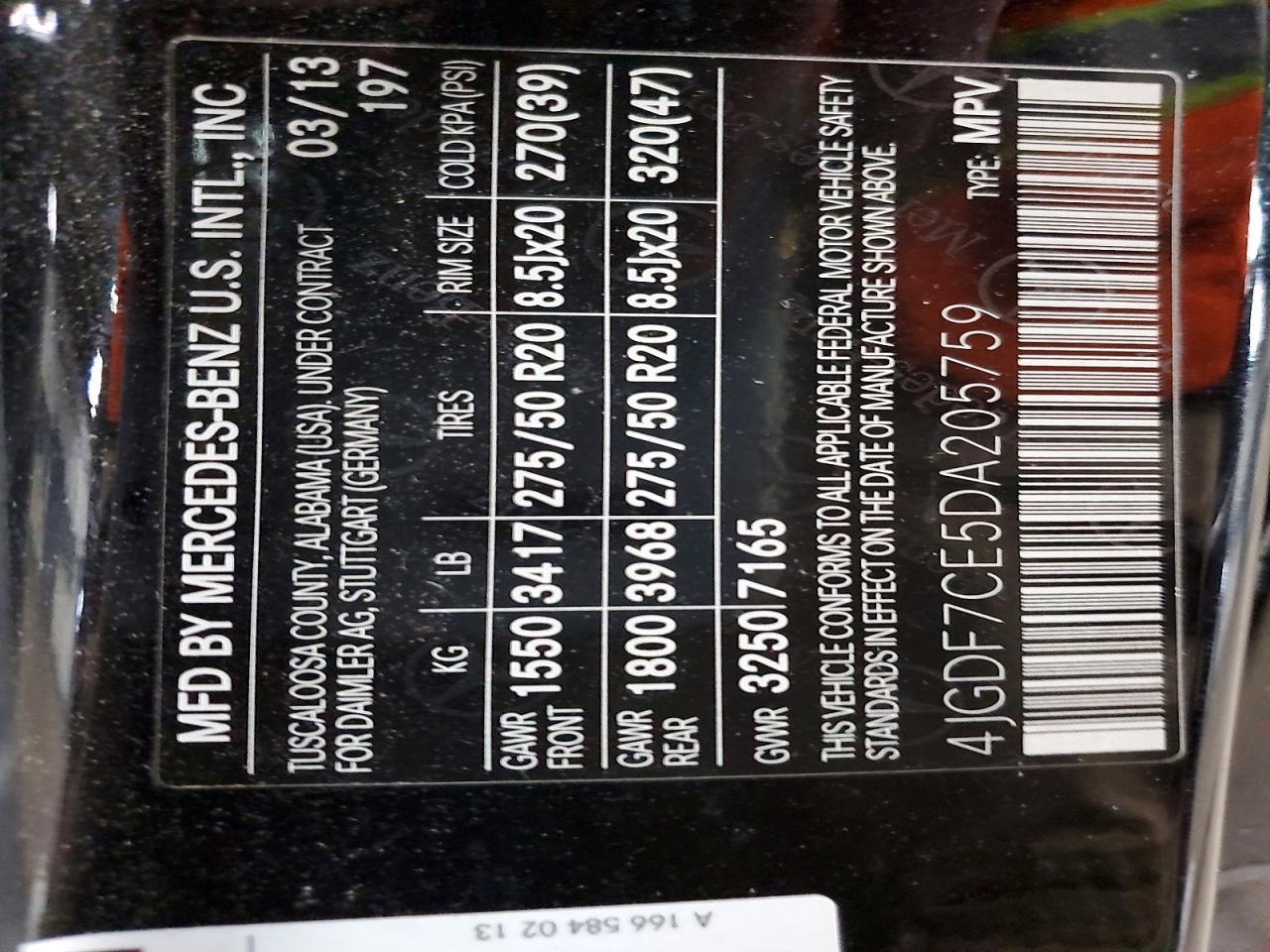 2013 Mercedes-Benz Gl 450 4matic