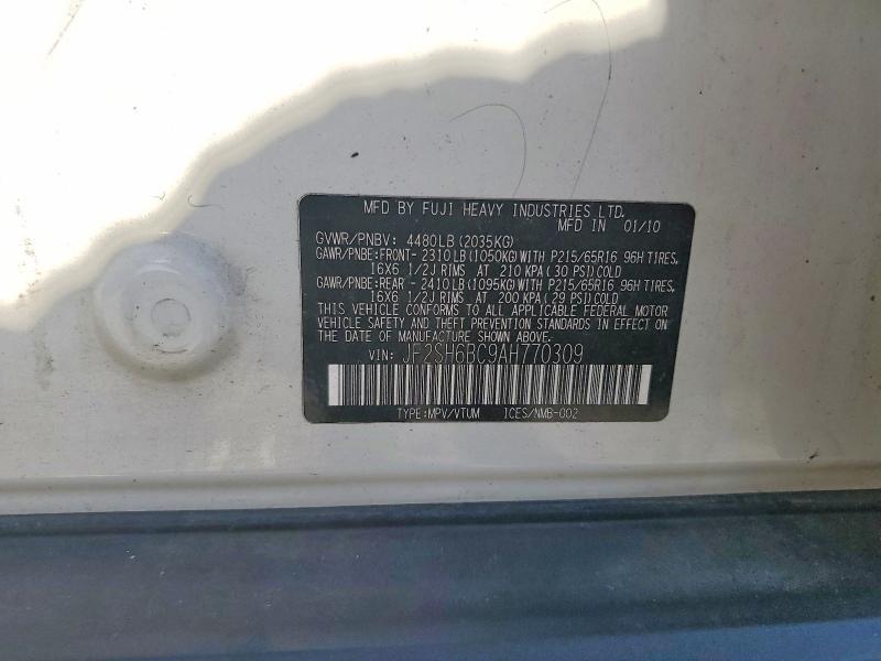 2010 Subaru Forester xs