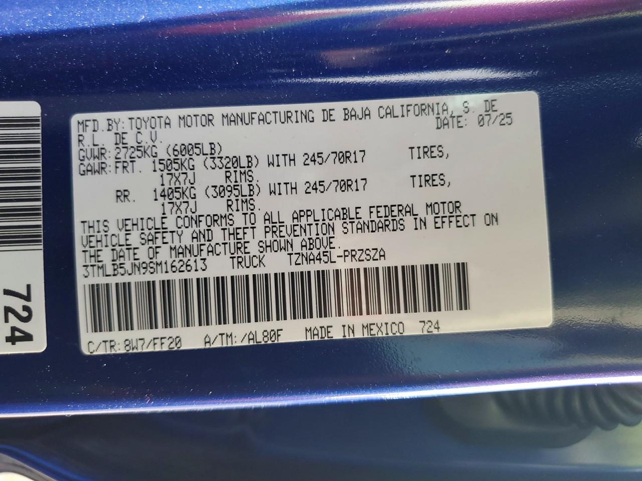 2025 Toyota Tacoma SR5