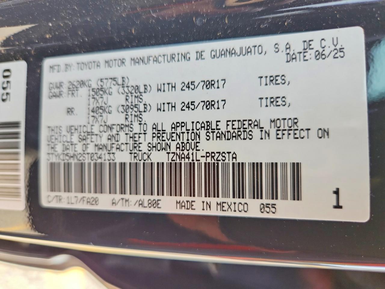2025 Toyota Tacoma SR