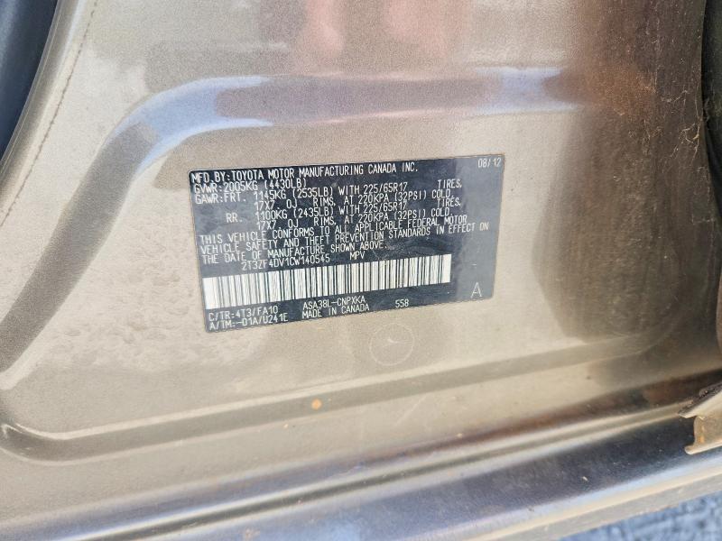 2012 Toyota Rav4 Base