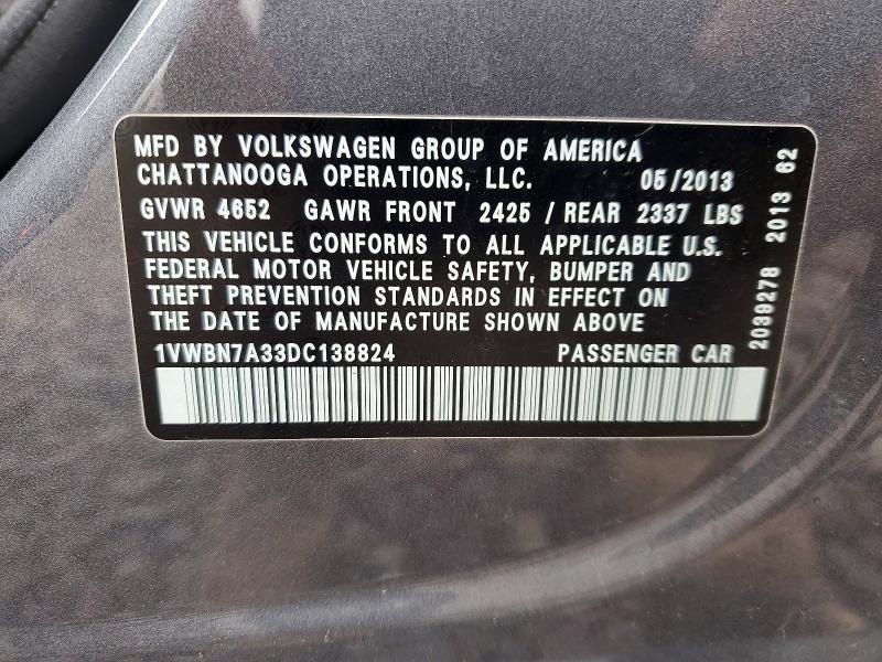 2013 Volkswagen Passat se