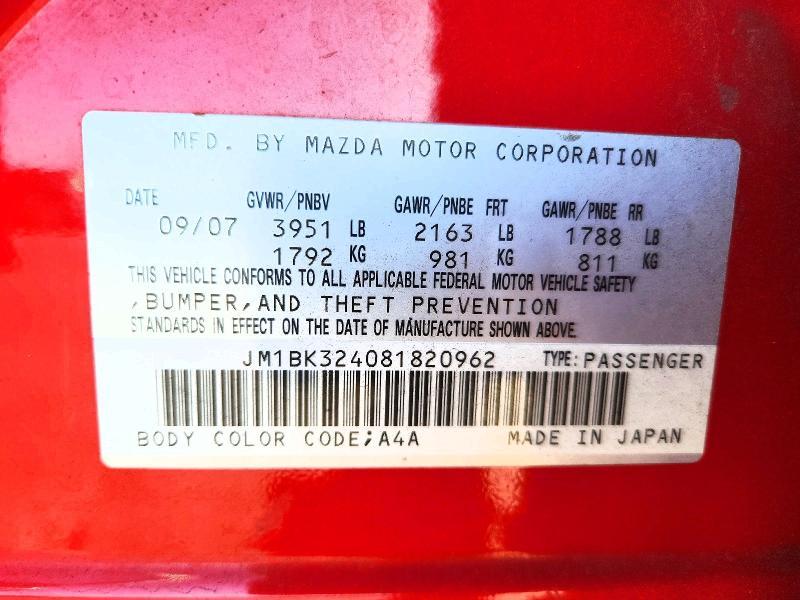 2008 Mazda 3 S