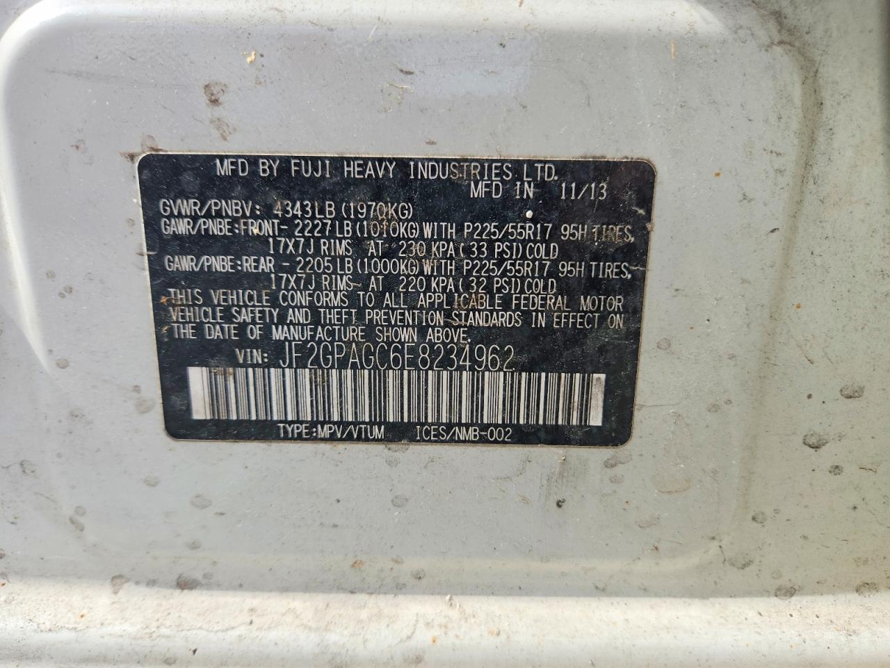 2014 Subaru Xv Crosstrek 2.0 Limited