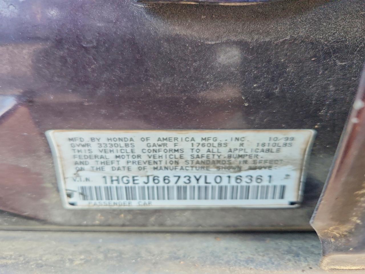 2000 Honda Civic lx