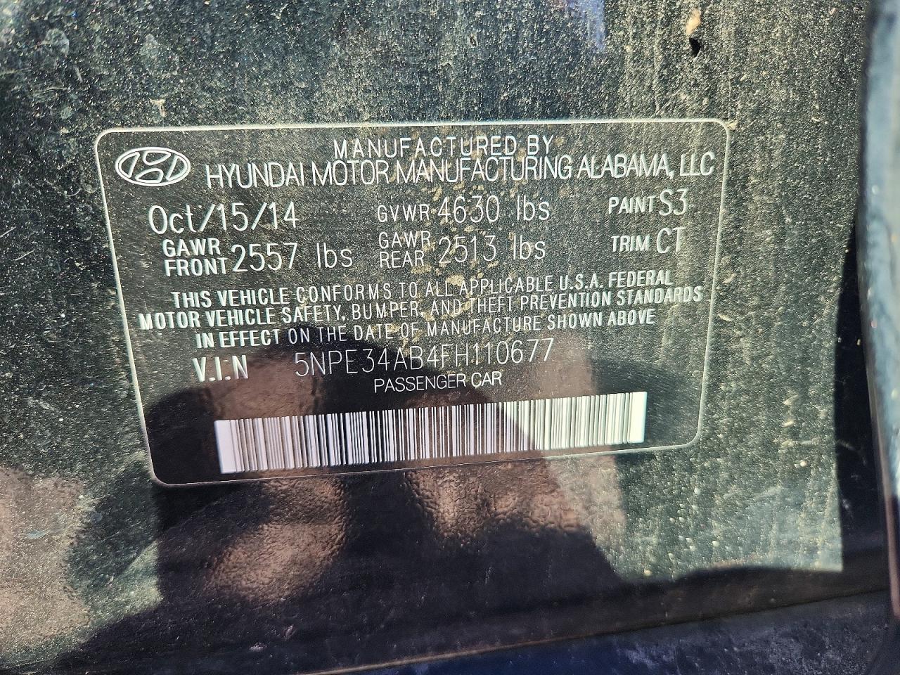 2015 Hyundai Sonata