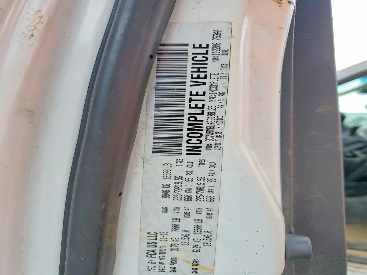 2016 Dodge Ram 5500 Utility / Service Truck