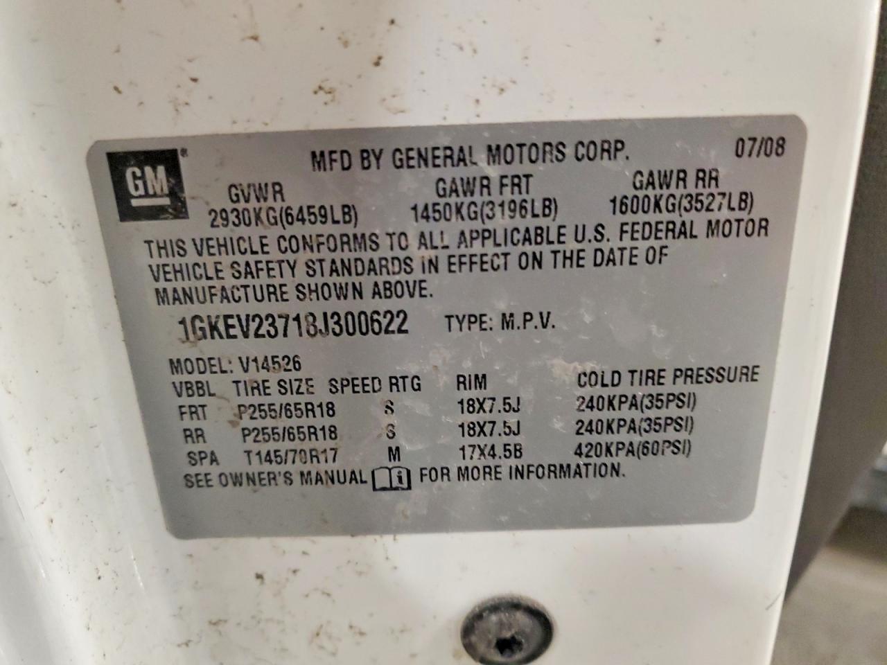 2008 GMC Acadia Slt-1