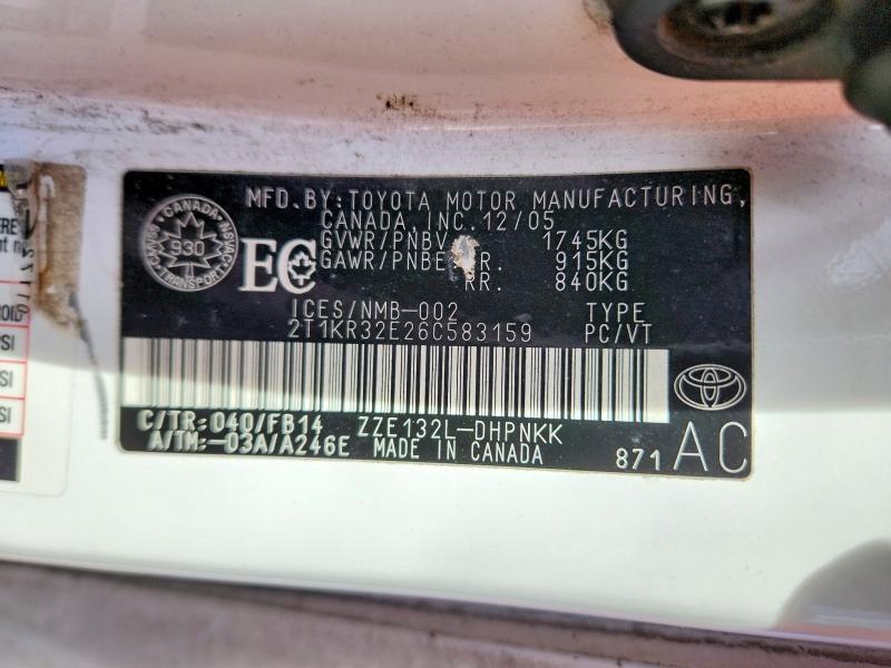 2006 Toyota Matrix Base