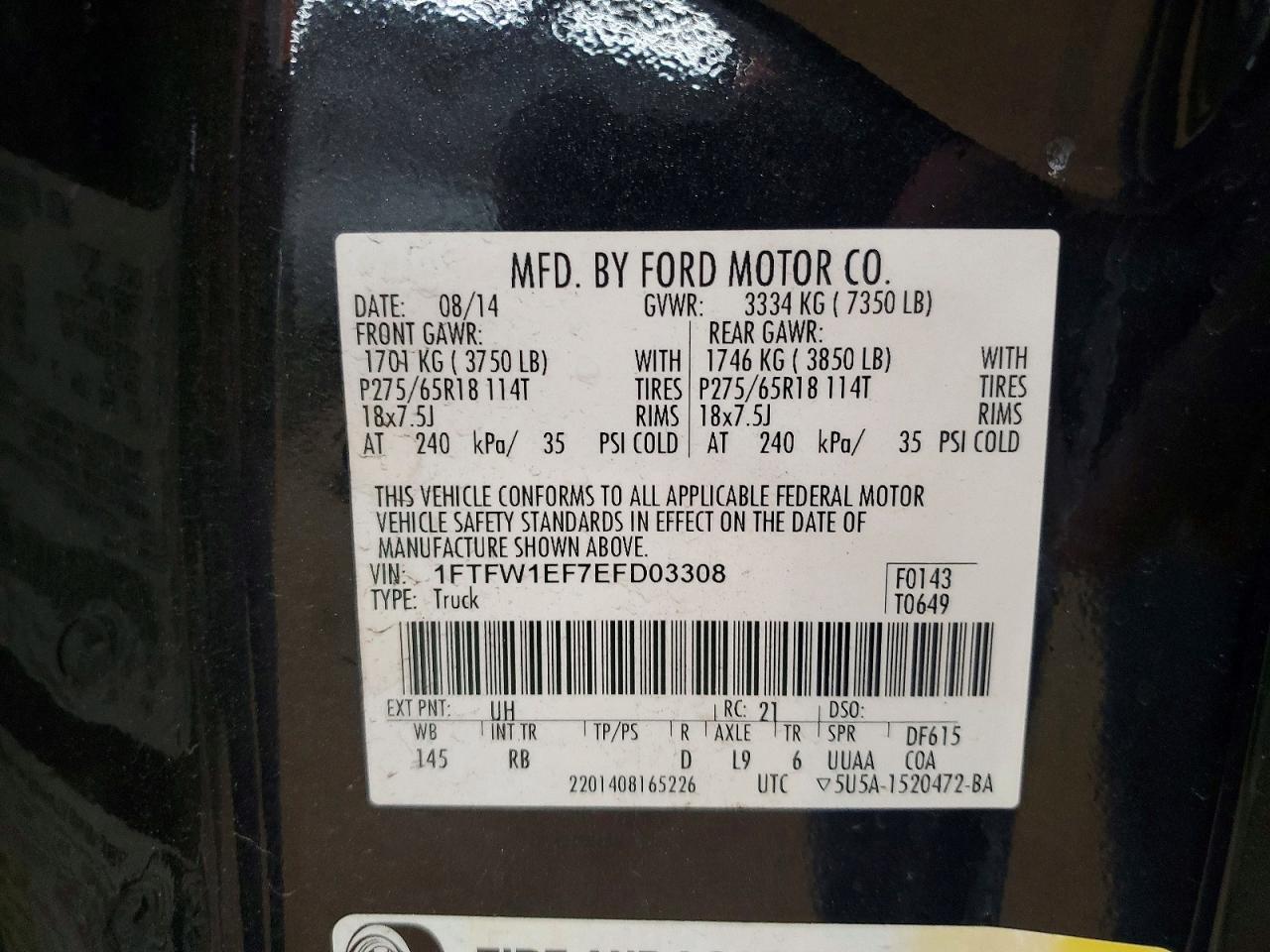 2014 Ford F150 Supercrew